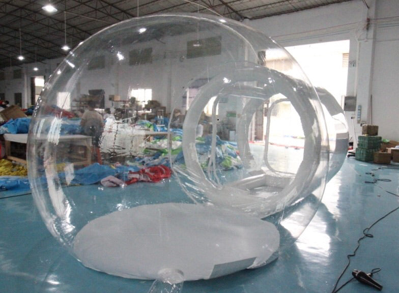 small bubble tent with air tube. 